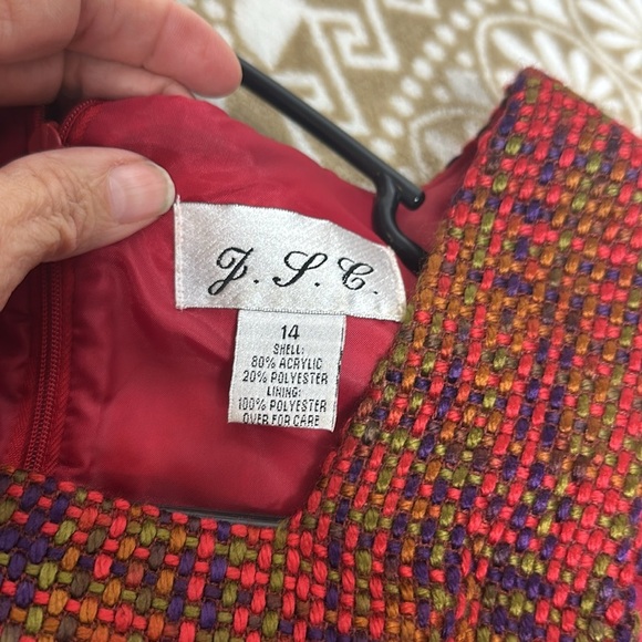 JLC Tweed Dress Sz14 - Picture 6 of 9
